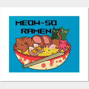 MEOW-SO RAMEN Posters and Art